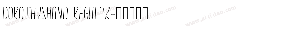 DorothysHand Regular字体转换